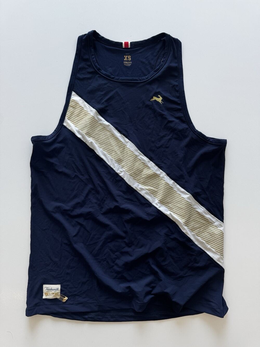 Tracksmith Men’s Strata Singlet in navy XS